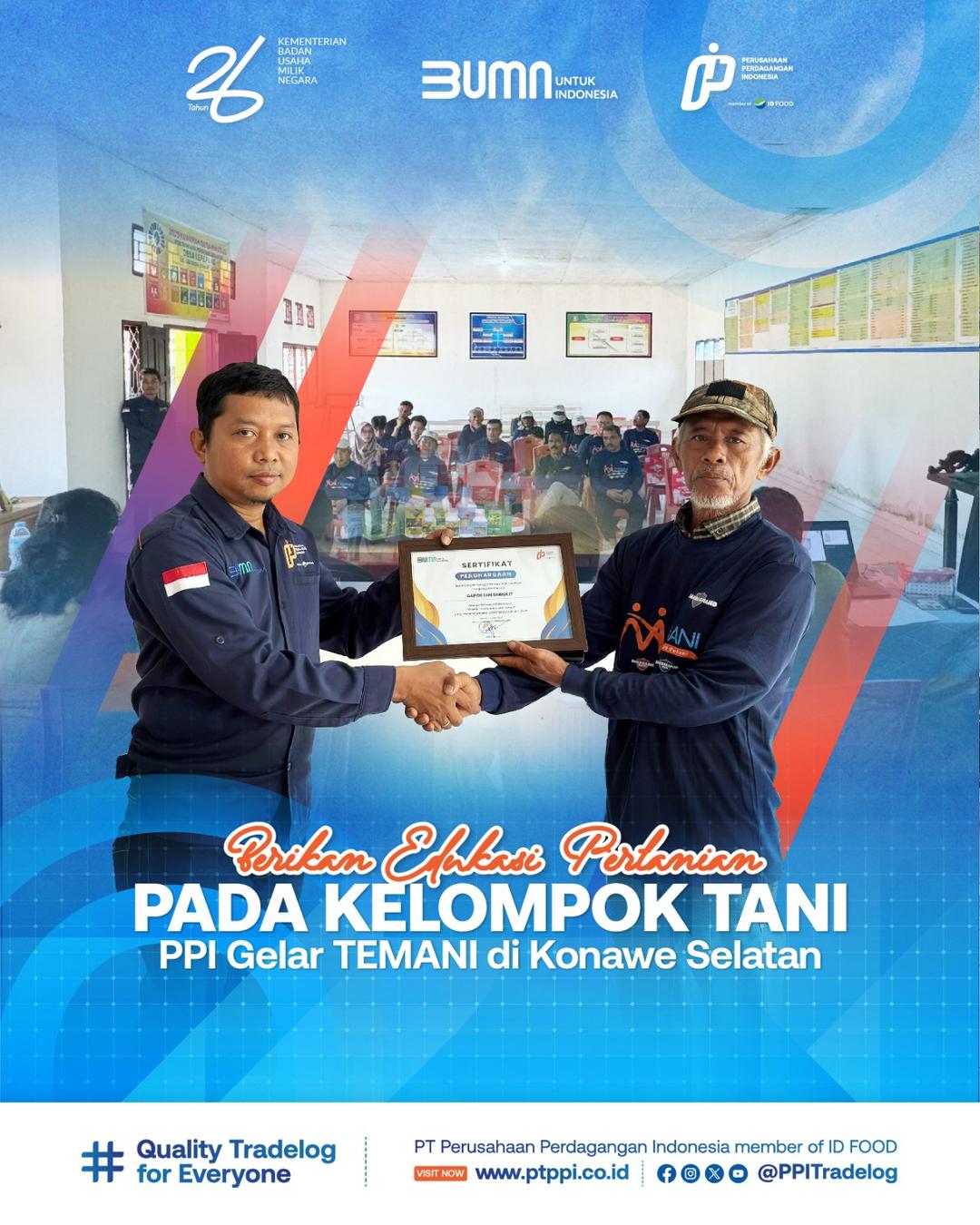 Berikan Edukasi Pertanian pada Kelompok Tani, PPI Gelar TEMANI di Konawe Selatan 2024