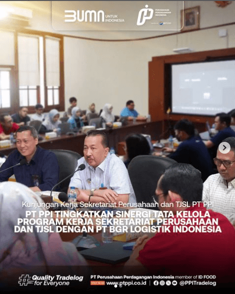 PT PPI Tingkatkan Sinergi Tata Kelola Program Kerja Sekretariat Perusahaan dan TJSL dengan PT BLI