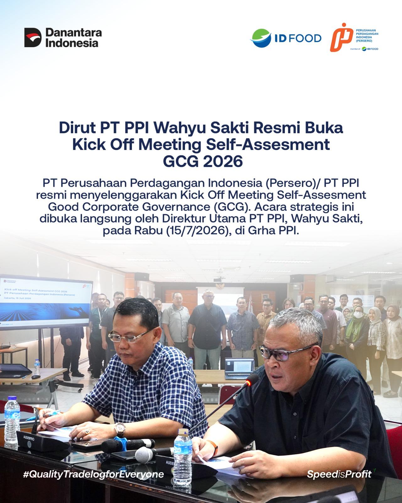 Direktur Utama PT PPI Resmi Buka Kick Off Meeting Self Assessment GCG 2026