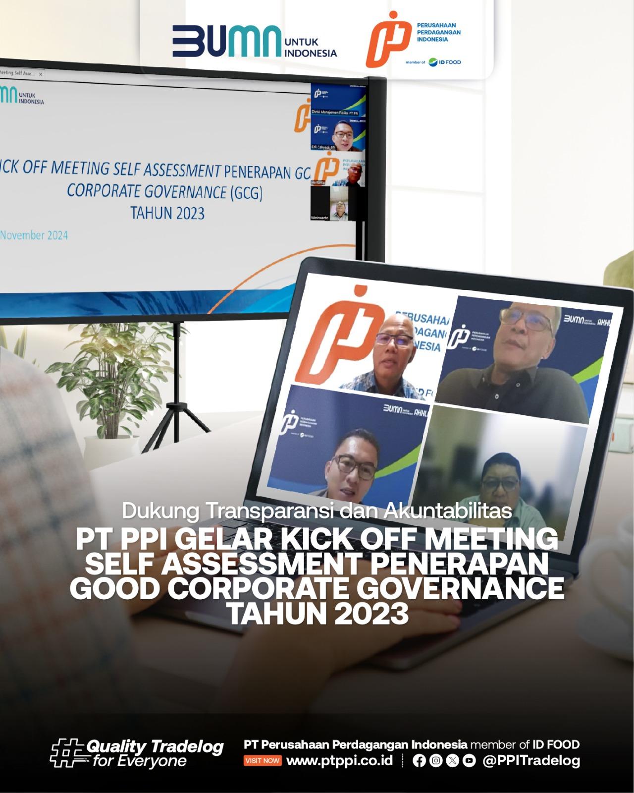 PT PPI Gelar Kick Off Meeting Self Assessment Penerapan Good Corporate Governance Tahun 2023