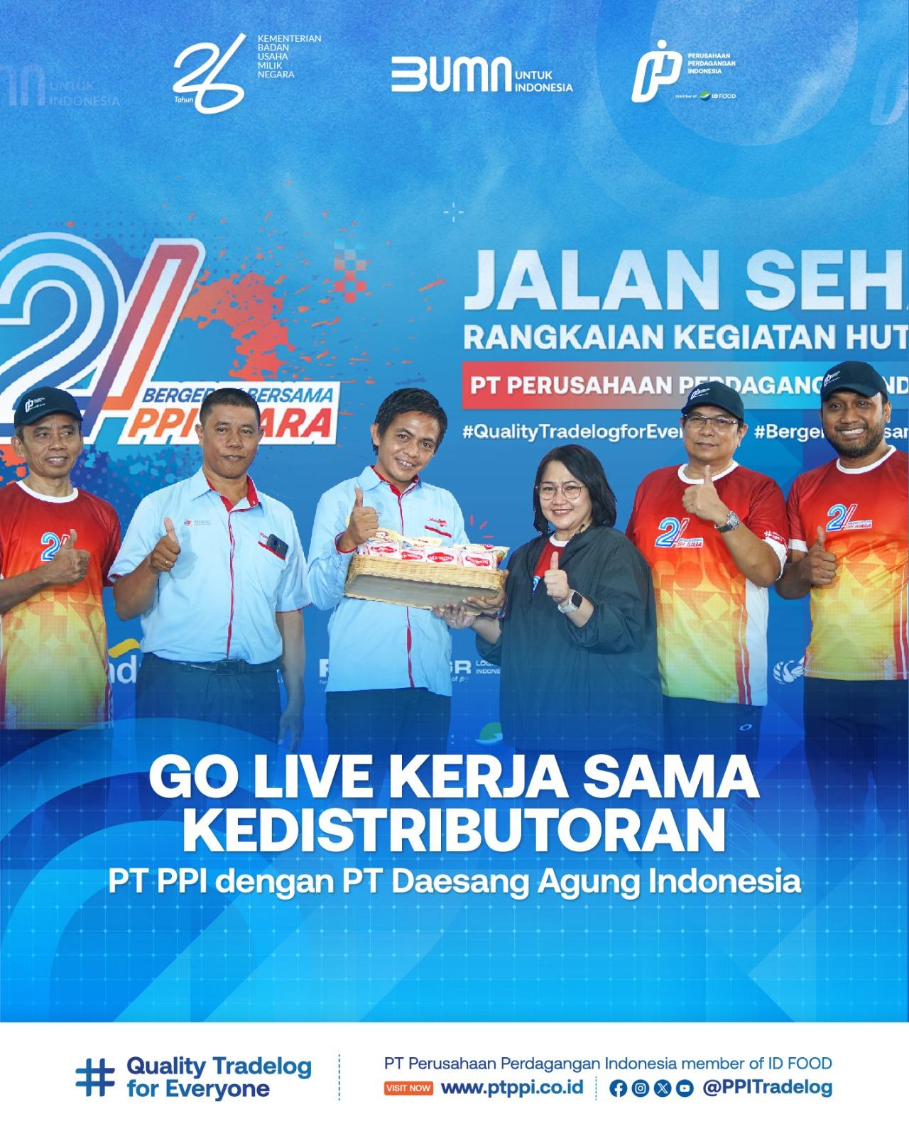 Go Live Kerja Sama Kedistributoran PT PPI dengan PT Daesang Agung Indonesia