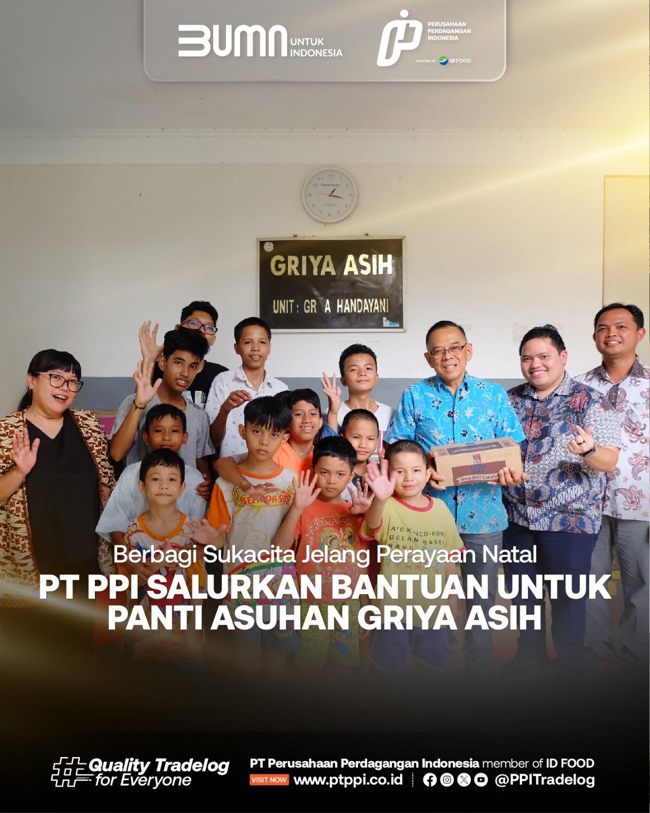 PT PPI Salurkan Bantuan untuk Panti Asuhan Griya Asih