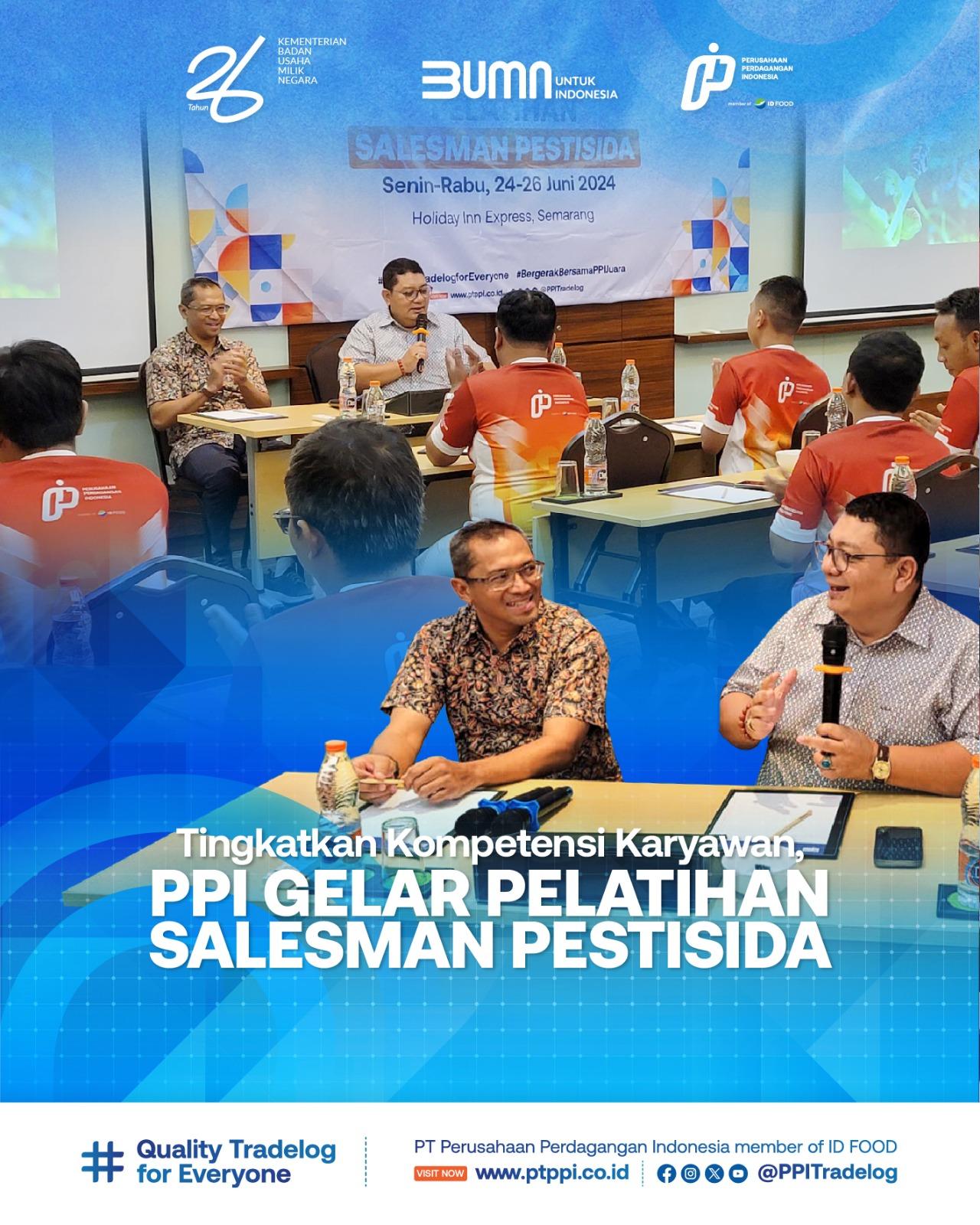 Tingkatkan Kompetensi Karyawan, PPI Gelar Pelatihan Salesman Pestisida