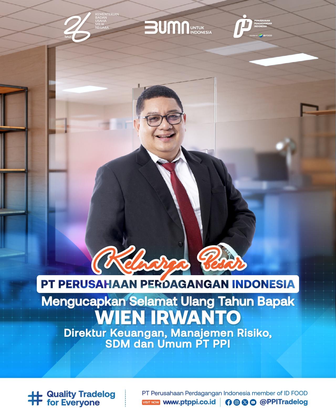 Selamat Ulang Tahun Bapak Wien Irwanto