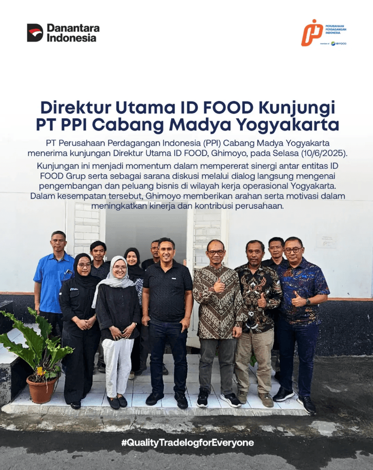 Direktur Utama ID FOOD Kunjungi PT PPI Cabang Madya Yogyakarta