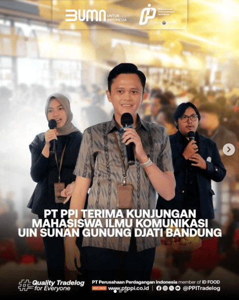 PT PPI Terima Kunjungan Mahasiswa Ilmu Komunikasi UIN Sunan Gunung Djati Bandung