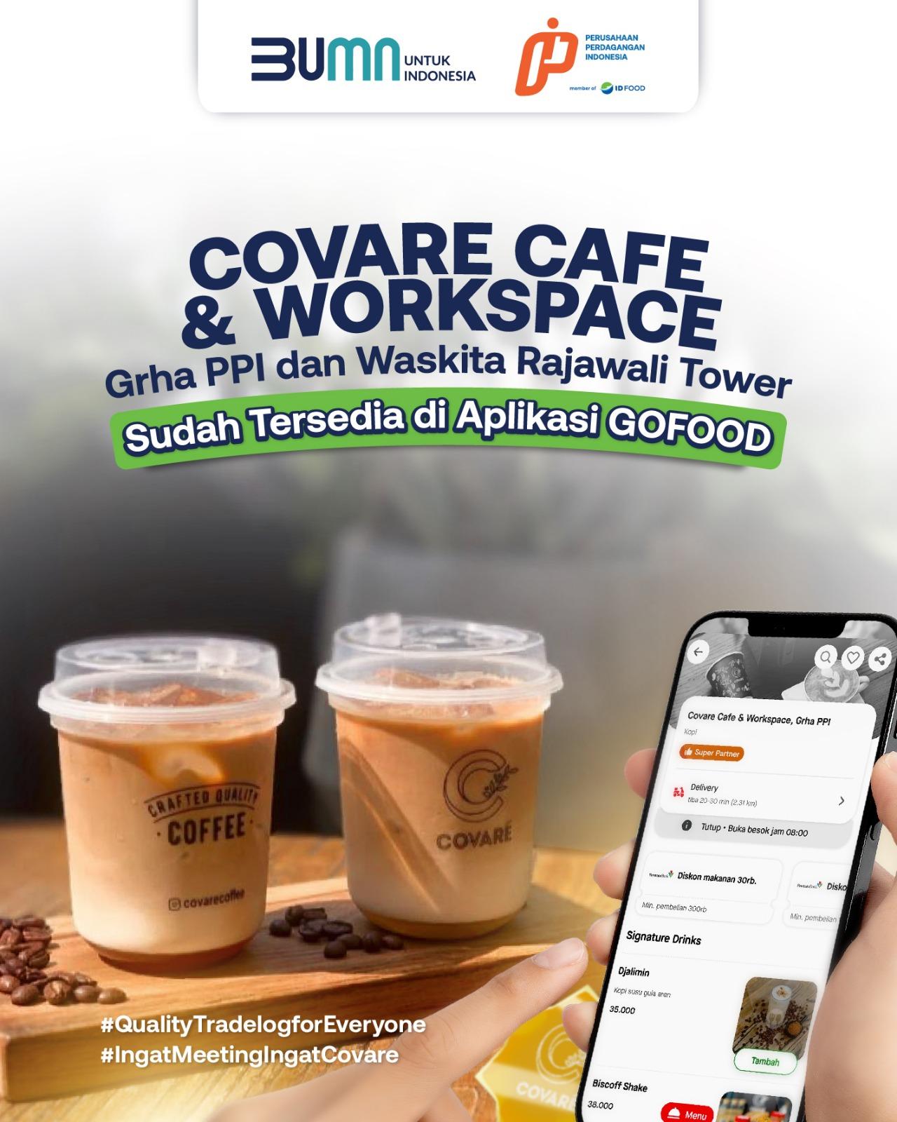 Covare Cafe & Workspace Hadir di GoFood