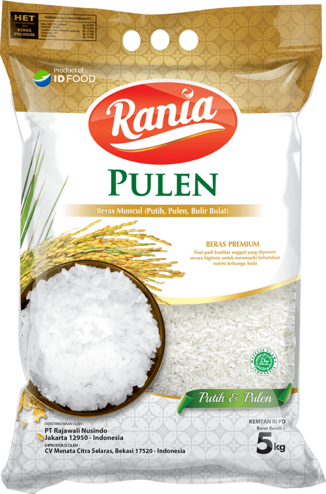 Rania Beras Pulen | PT PPI - Quality Tradelog For Everyone