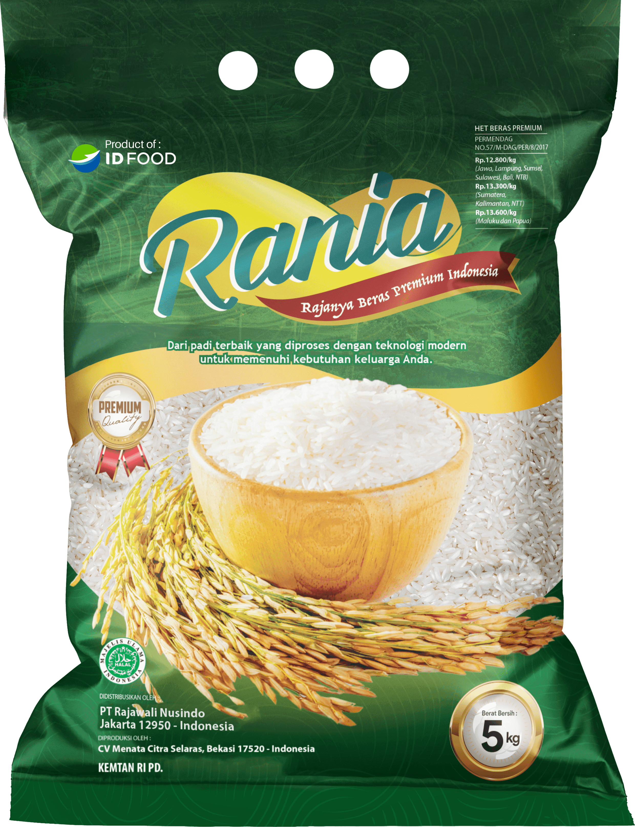 Rania Beras Premium | PT PPI - Quality Tradelog For Everyone