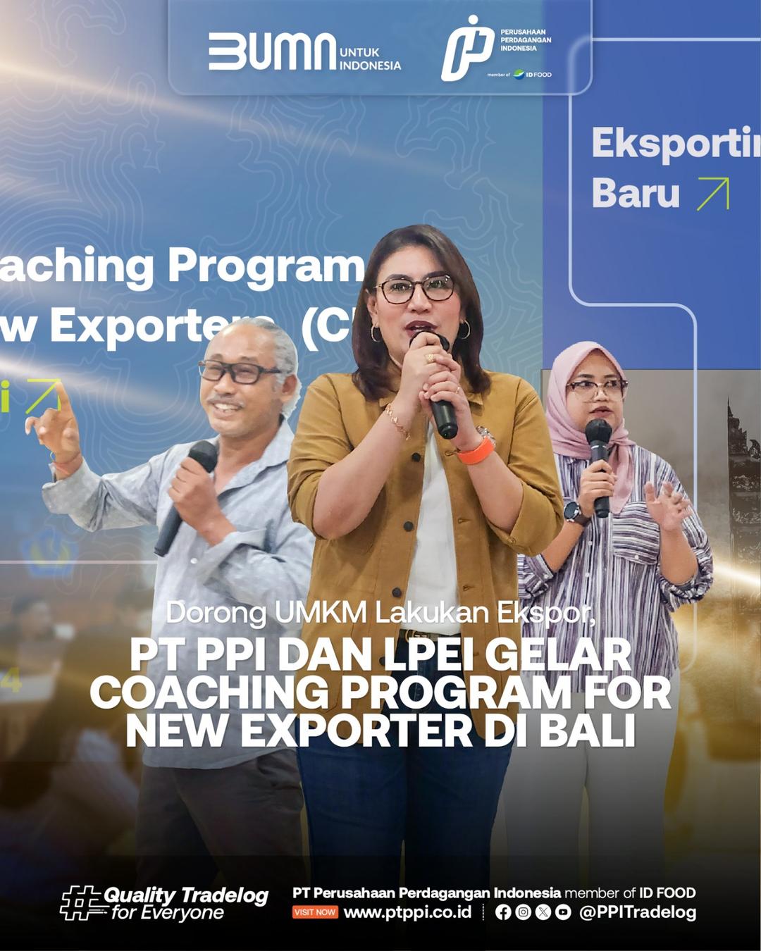 PT PPI dan LPEI Gelar Coaching Program for New Exporter di Bali 2024